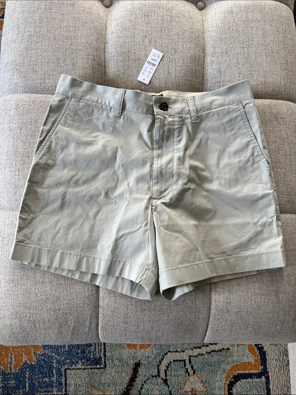 J. Crew Men's Flat Front Chino Shorts Khaki Color
